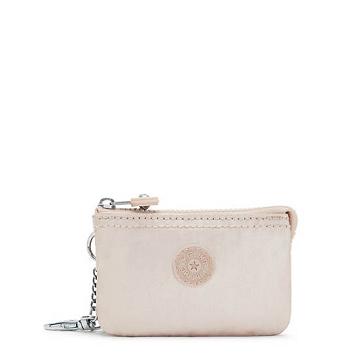 Kipling Creativity Mini Pouch Metallic Keychain Väska Vita | SE 1111TC